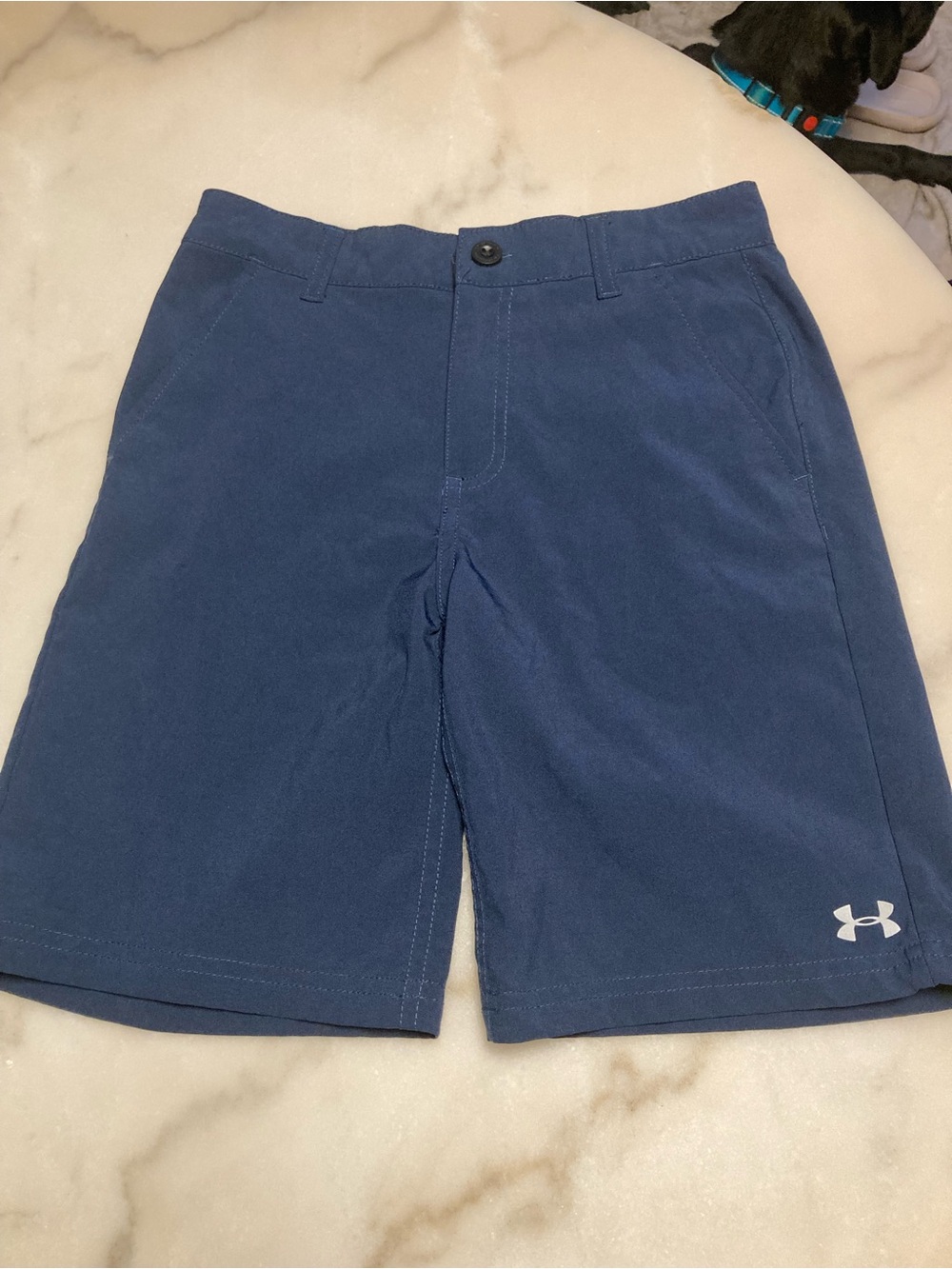 Under Armour Boys Shorts Navy blue Size Medium Dri Fit Dress Style Size 10